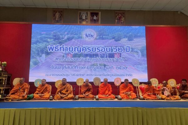 Read more about the article ทำบุญครบรอบ 62 ปี สหกรณ์ออมทรัพย์ครูแม่ฮ่องสอน จำกัด