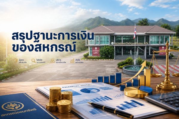 Read more about the article สรุปฐานะการเงินของสหกรณ์