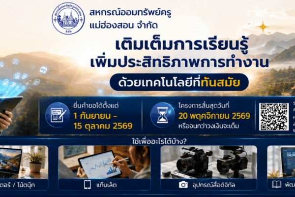 Read more about the article หลักเกณฑ์การให้เงินกู้สามัญโครงการสื่อดิจิทัลเพื่อการเรียนรู้ พ.ศ.2569